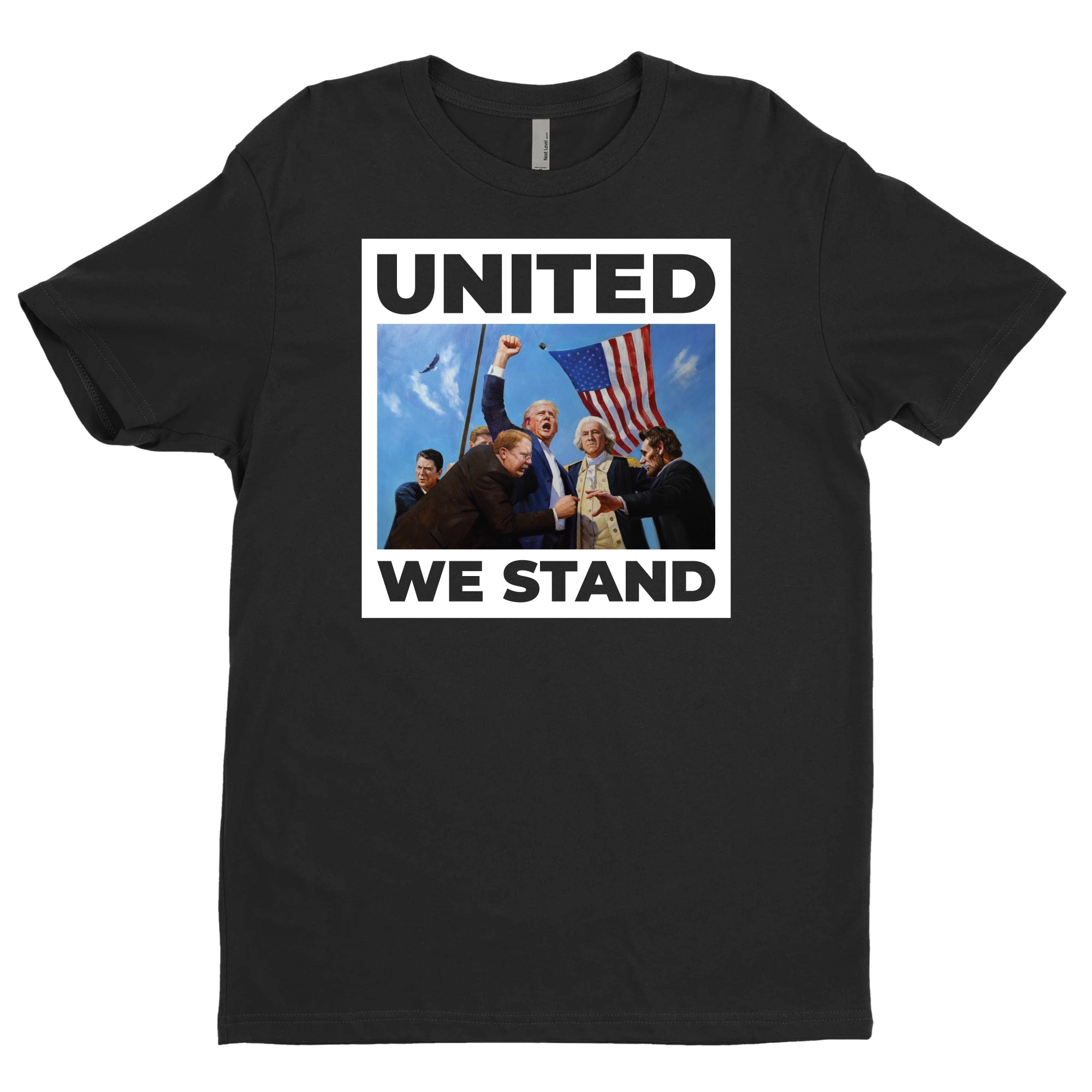 United We Stand | Full-Color Premium, Black T-Shirt